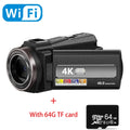 Videocámara Digital WIFI 4K Full HD, grabadora DV16X de 16MP, batería de alta capacidad de 2000mAh, pantalla de rotación de 270 grados, Zoom de disparo nocturno