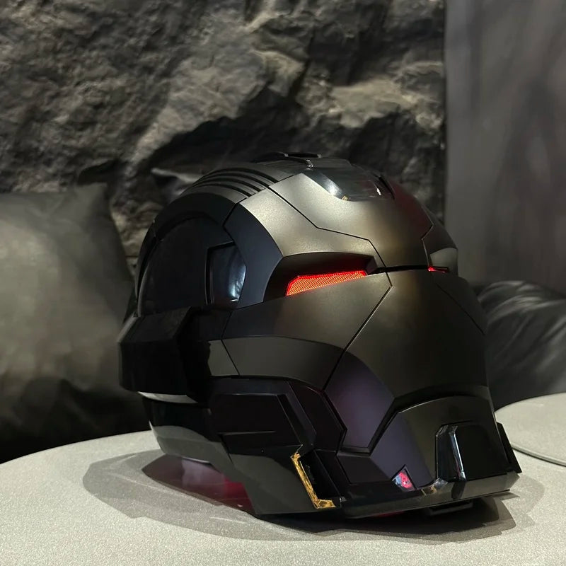 Nuevo Casco de Iron Man War Machine Mk5 Mk50 M17, Máscara de Casco 1:1 Abrible con Control por Voz, Colección de Cosplay para Adultos, Adorno, Regalo