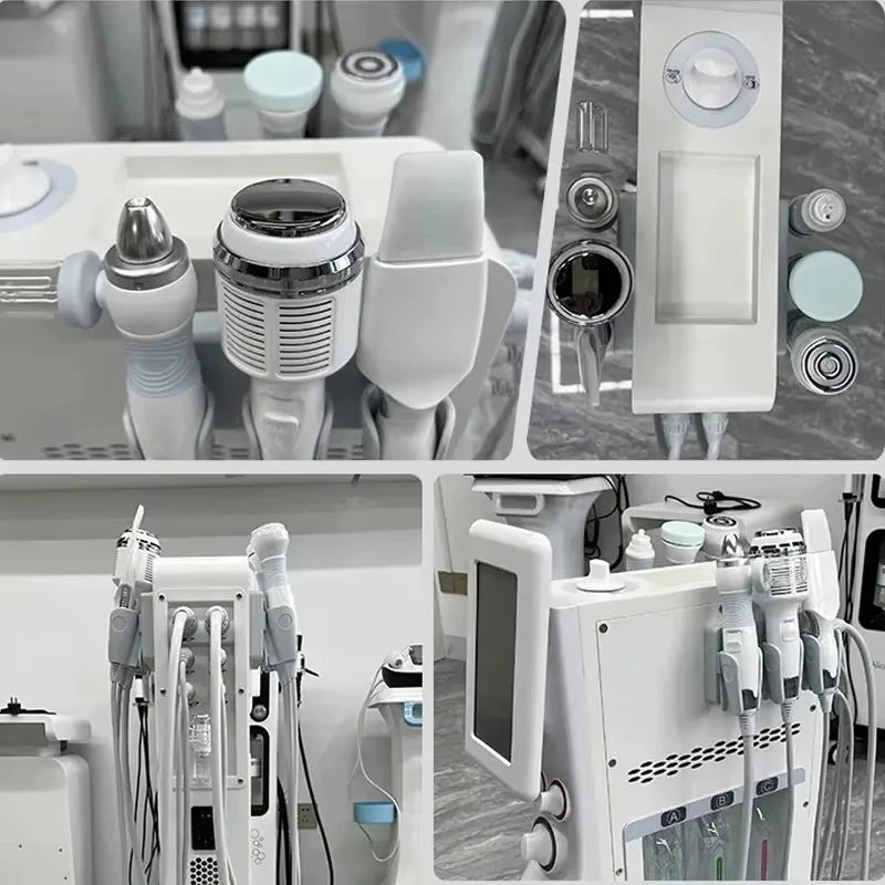 Máquina profesional de limpieza profunda de la piel 6 en 1 para el cuidado del oxígeno y agua 2025