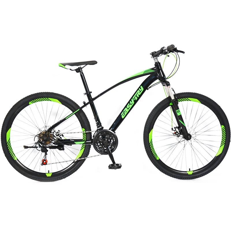 Bicicleta de montaña MTB de 26 pulgadas y 21 velocidades para adultos, bicicleta de aro 29 para hombre con horquilla de acero y freno de disco