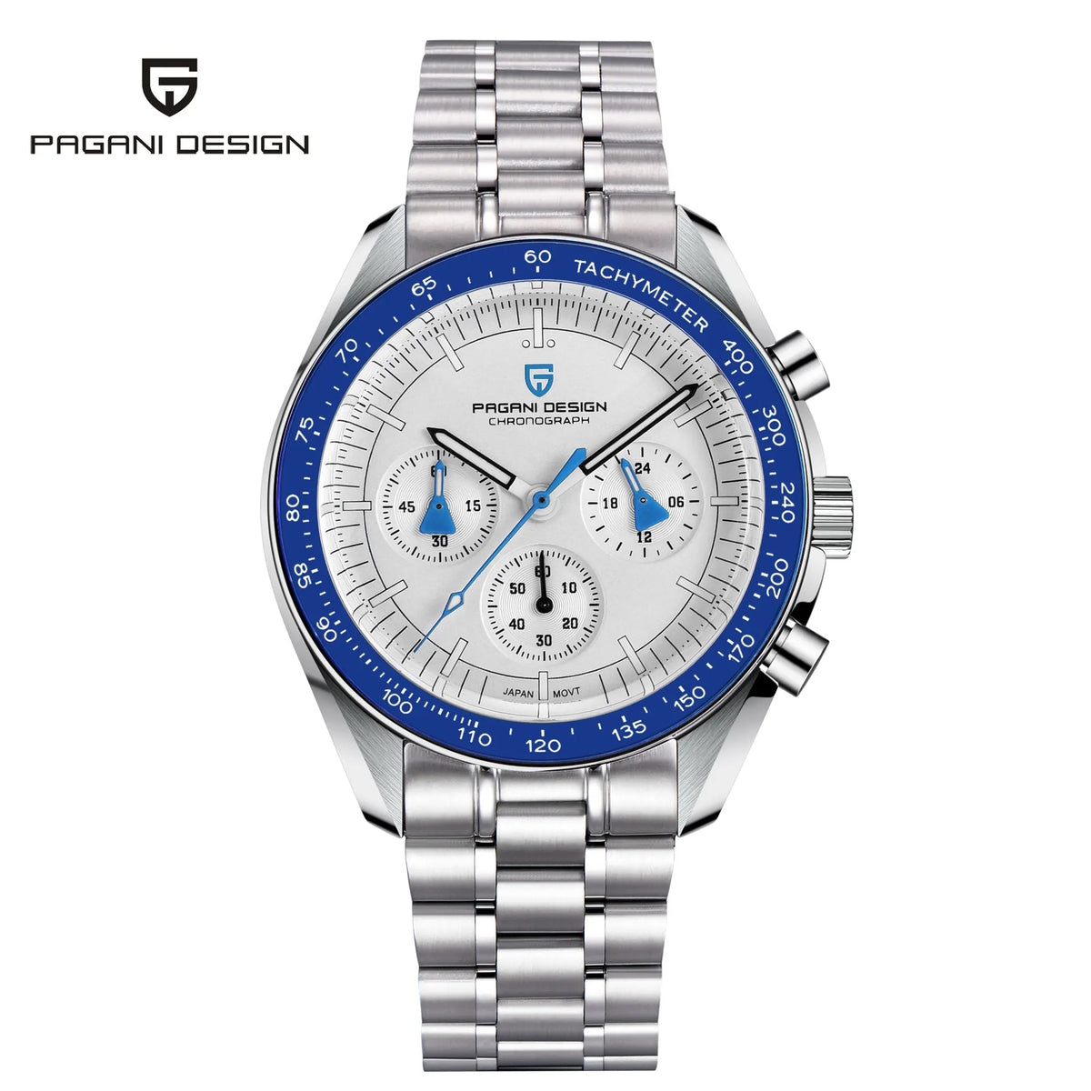 Relojes PAGANI DESIGN Moon 2026, nuevo reloj de cuarzo de lujo para hombre, cronógrafo con fecha automática, cristal de zafiro AR, reloj de pulsera resistente al agua 100M