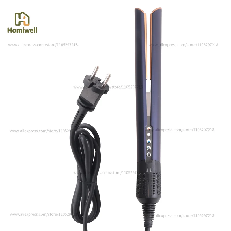 Secador de Pelo y Plancha de Pelo 2 en 1 Profesional, Herramienta de Peinado Eléctrica con Enchufe Europeo para Uso en Casa o Salón