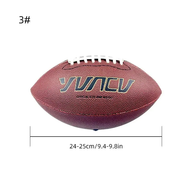 1 balón de fútbol americano estándar para jóvenes y adultos, para deportes al aire libre, juegos, competiciones, entrenamiento, rugby, tallas 9, 6, 3