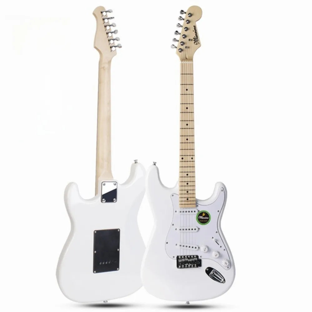 Guitarras eléctricas de madera de 39 pulgadas para principiantes, rendimiento, 22 trastes, instrumentos eléctricos de 6 cuerdas de alta calidad