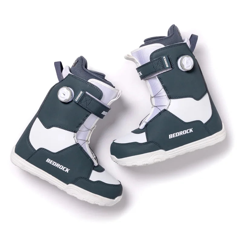Equipo de esquí BOA con cable de acero, botas de snowboard de secado rápido, botas multiusos para mujer, impermeables y antideslizantes