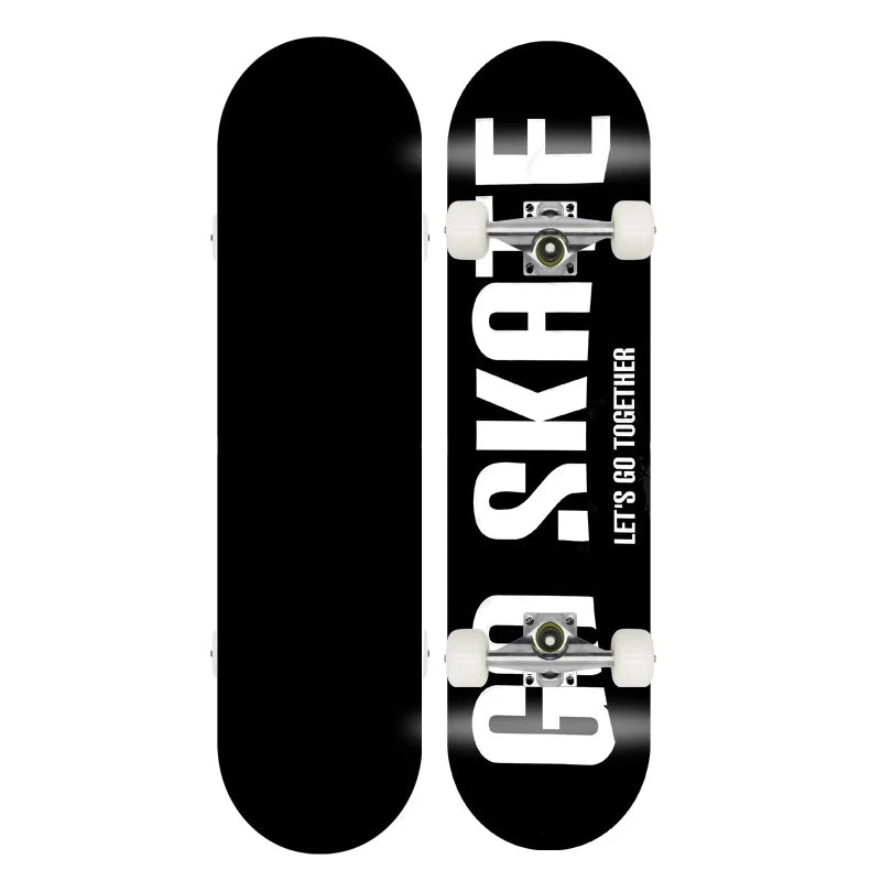 Patineta Completa para Trucos de Doble Patada, Madera de Arce, 4 Ruedas, Impresión por Transferencia de Calor, para Principiantes, Adultos y Niños