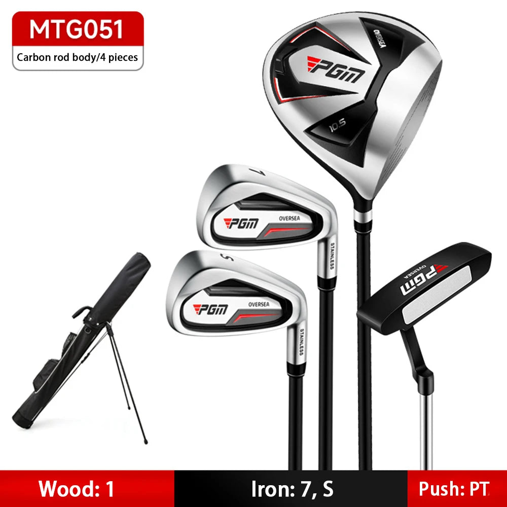 PGM-conjunto completo de palos de Golf para hombre, Set combinado para mano derecha, entrenamiento para principiantes, caña de Golf, 4,9,12 ramas