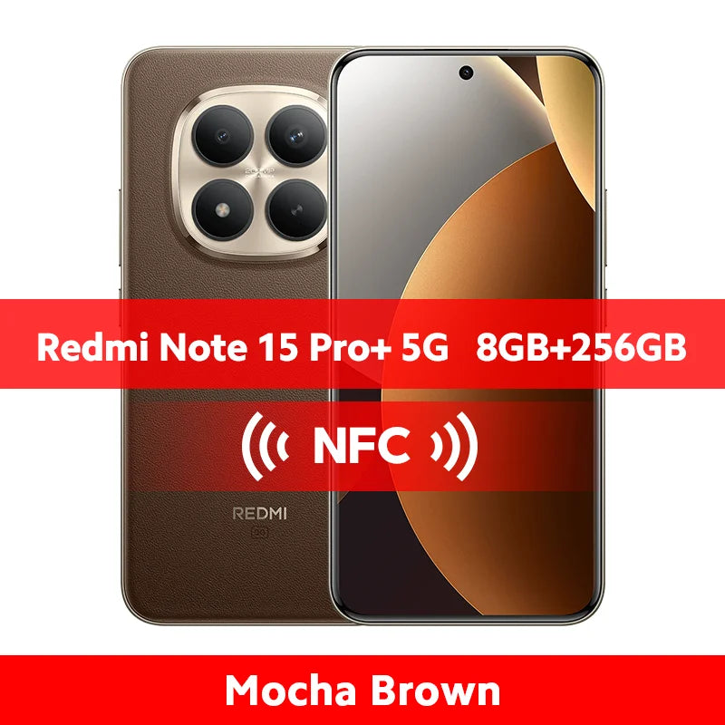 Global Version Xiaomi Redmi Note 15 Pro Plus 5G Smartphone Snapdragon 7s Gen 4 NFC 6500mAh 100W 6.83" CrystalRes AMOLED Display No Charger