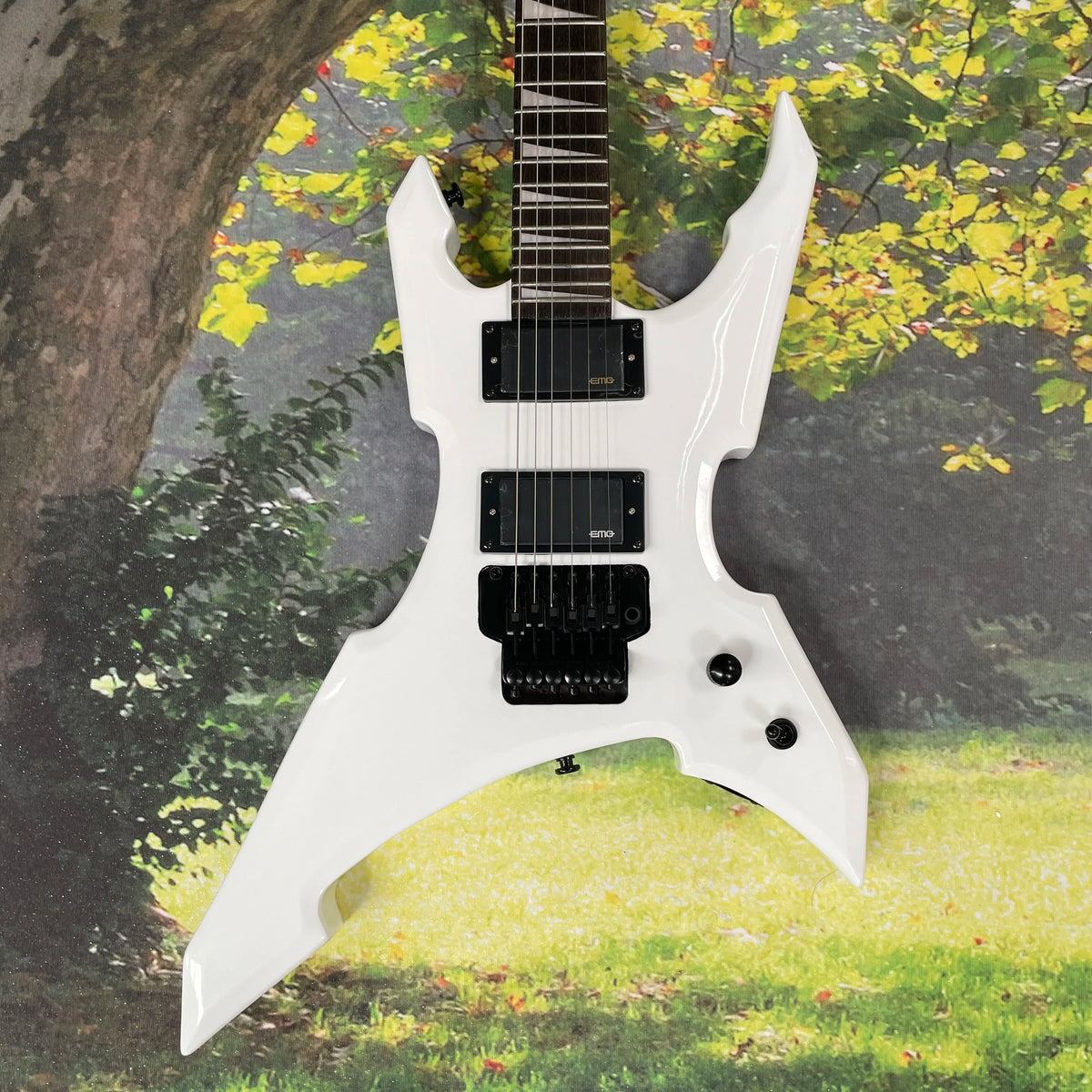Guitarra eléctrica de 6 cuerdas, guitarra con diapasón de palisandro, guitarra eléctrica profesional para toque rápido, para interpretación de heavy metal.
