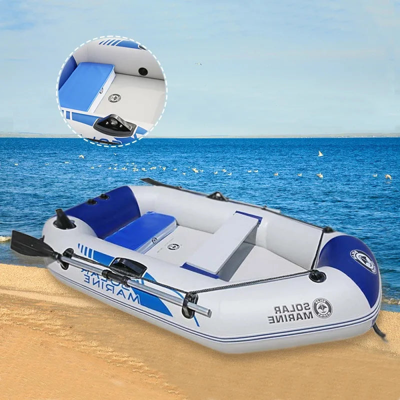 Barco de pesca Solar Marine de PVC para 2 personas, Kayak inflable de 2M, canoa resistente al desgaste, artesanía de juego acuático con accesorios gratis