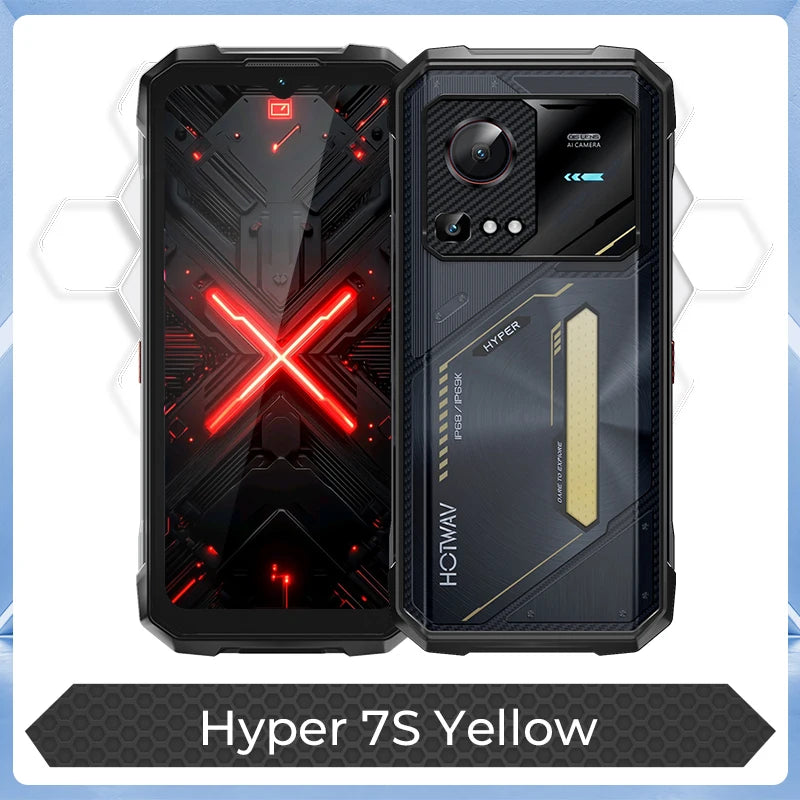 [Enviado desde Alemania] HOTWAV Hyper 7S Teléfono Móvil Robusto 5G Android 15 Smartphone 6.6'' 120Hz 10800mAh 4GB 256GB Teléfono Celular
