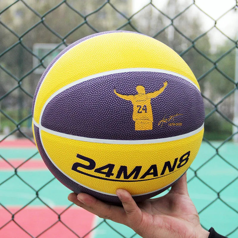 Balón de baloncesto Sanhuan Original, tamaño 7, pelota de baloncesto estándar de goma de alta calidad, deportes de entrenamiento al aire libre o interior