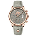 POEDAGAR Reloj de Pulsera de Lujo para Hombre Cronógrafo Fecha Impermeable Cuero Relojes de Cuarzo Casuales para Hombre Reloj Deportivo Masculino Reloj