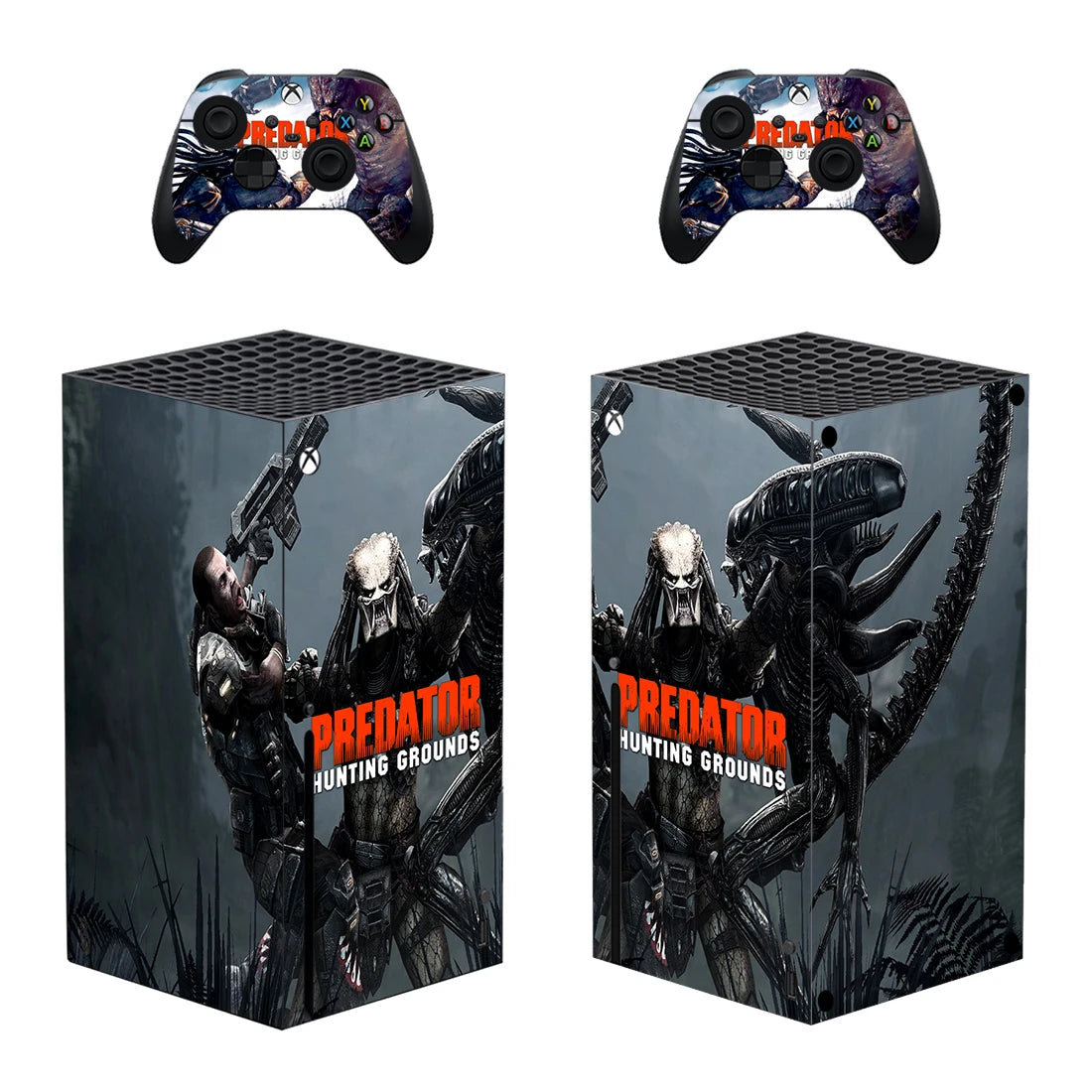 Pegatina protectora de Alien vs. Predator, adhesivo de vinilo para consola Xbox Series X y mando XSX