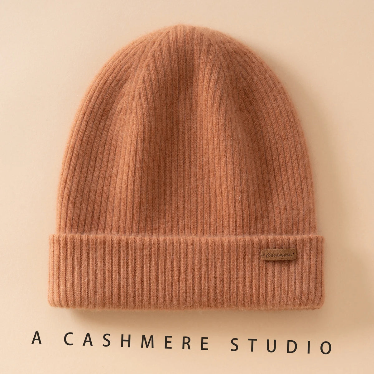 Gorros de invierno para mujeres/hombres, gorro informal para exteriores, gorro de punto de dos capas, gorros cálidos de 100% de Cachemira, gorro grueso para senderismo Unisex
