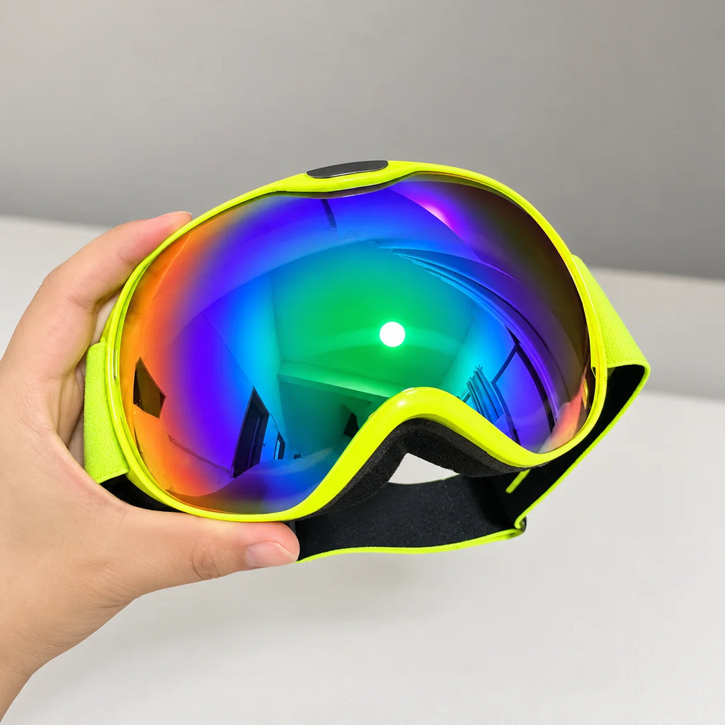 Gafas de esquí para niños, con lentes de doble capa antivaho y protección UV400, ideales para deportes de invierno, snowboard, motos de nieve y esquí.