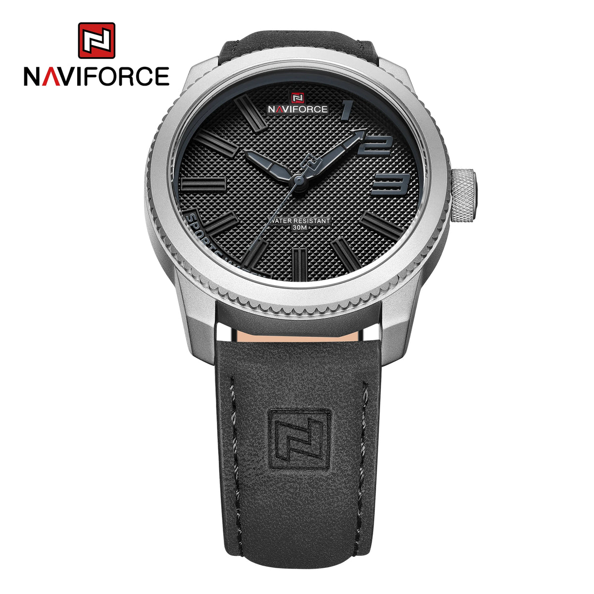 Relojes de pulsera de cuarzo simples para hombre NAVIFORCE con correa de piel, resistentes al agua, diseño deportivo y de negocios, Relogio Masculino
