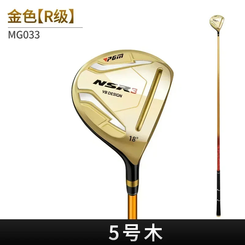 PGM NSR3 Palos de Golf para Hombre 1/3/5/4H R/S Hierro Madera Driver Aleación de Titanio Ultraligero para Diestros Ángulo