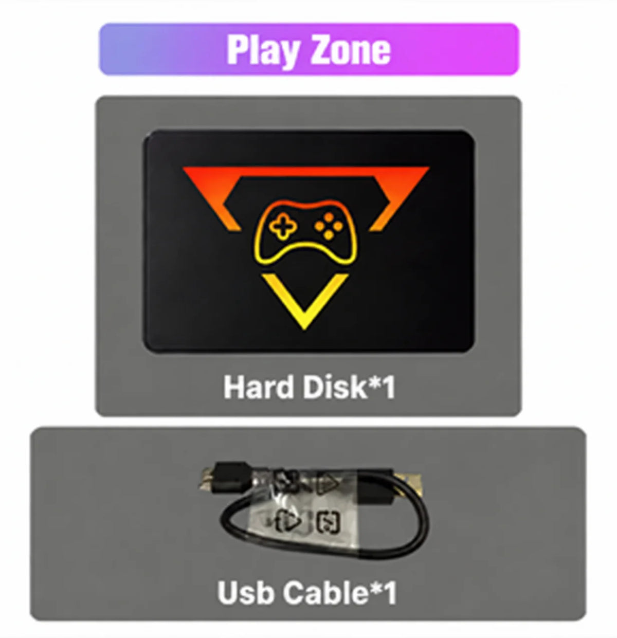 Playzone 1TB para Switch/PS5/Xbox/PS4/PS3/PS2/WIIU 80+Emuladores Launchbox＆Retrobat＆Playnite 16191 Juegos Consola para PC con Windows