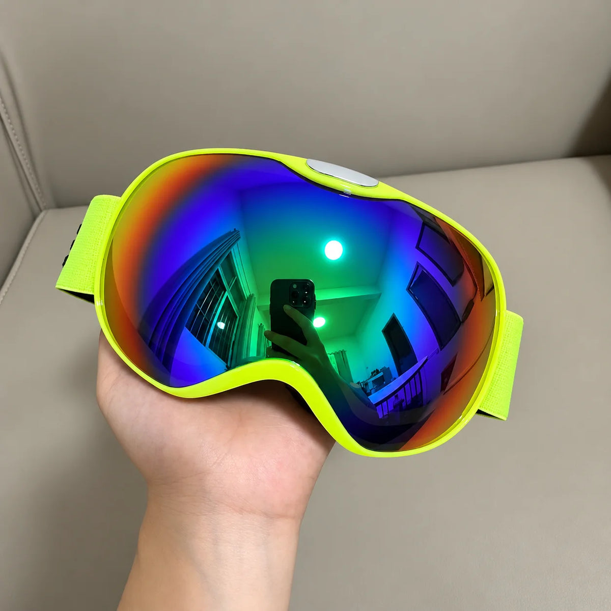 Gafas de esquí para niños, con lentes de doble capa antivaho y protección UV400, ideales para deportes de invierno, snowboard, motos de nieve y esquí.