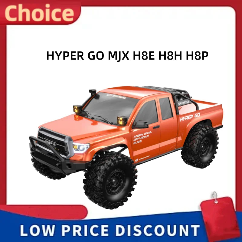 Local+ HYPER GO MJX H8H H8E H8P Coche de juguete RC 1:8 2.4G sin escobillas de alta velocidad, todoterreno 4x4 con control remoto para adultos, camión RC, crawler RC para adultos, envío local en 24h desde la UE