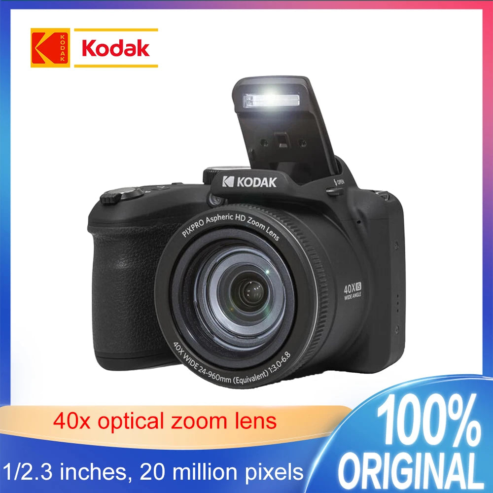 Cámara KODAK PIXPRO AZ405 20MP 40x zoom óptico 1080P grabación de vídeo full HD lente gran angular estabilización de imagen óptica OIS