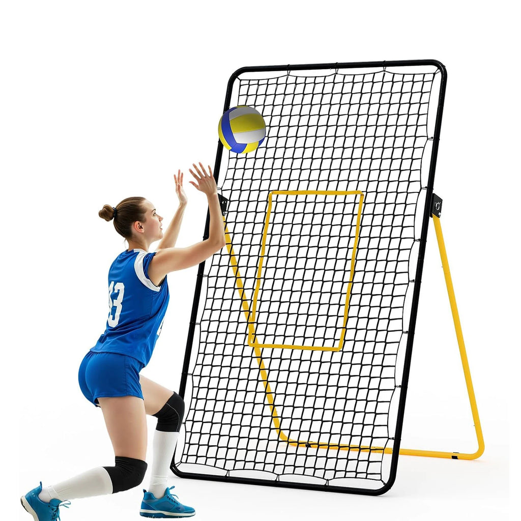 Red de Rebote Plegable y Ajustable para Voleibol, 178x101cm, Red de Entrenamiento Grande para Rebotes, Multiángulo para Bumping, Spiking y Setting