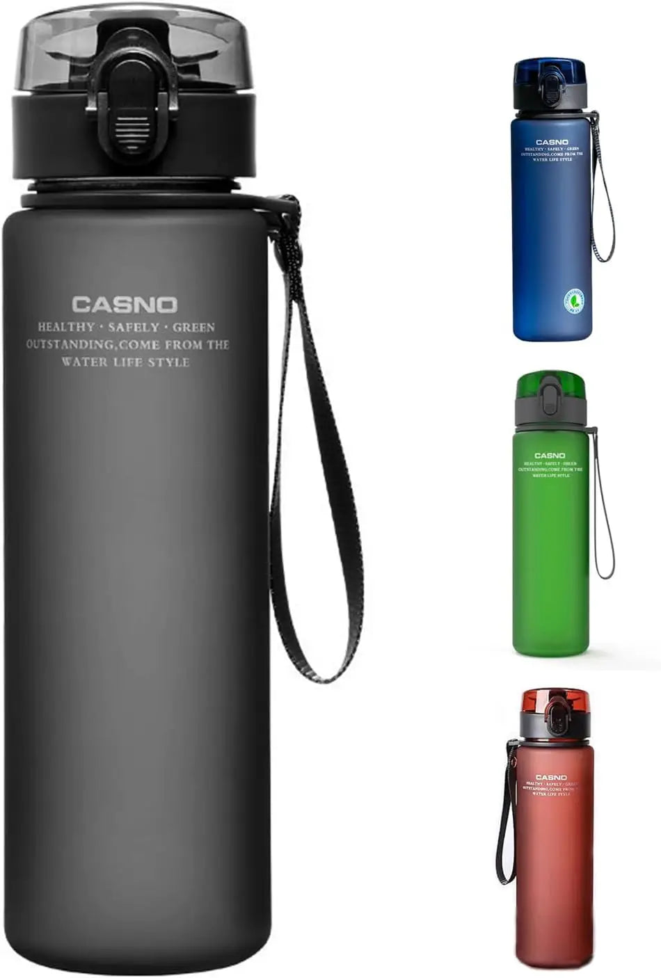 Botellas de agua de 20oz con botón bloqueado, botella esmerilada con una mano, 100% a prueba de fugas, sin pajita, traje con boquilla directa, deporte, oficina, Yoga, gimnasio