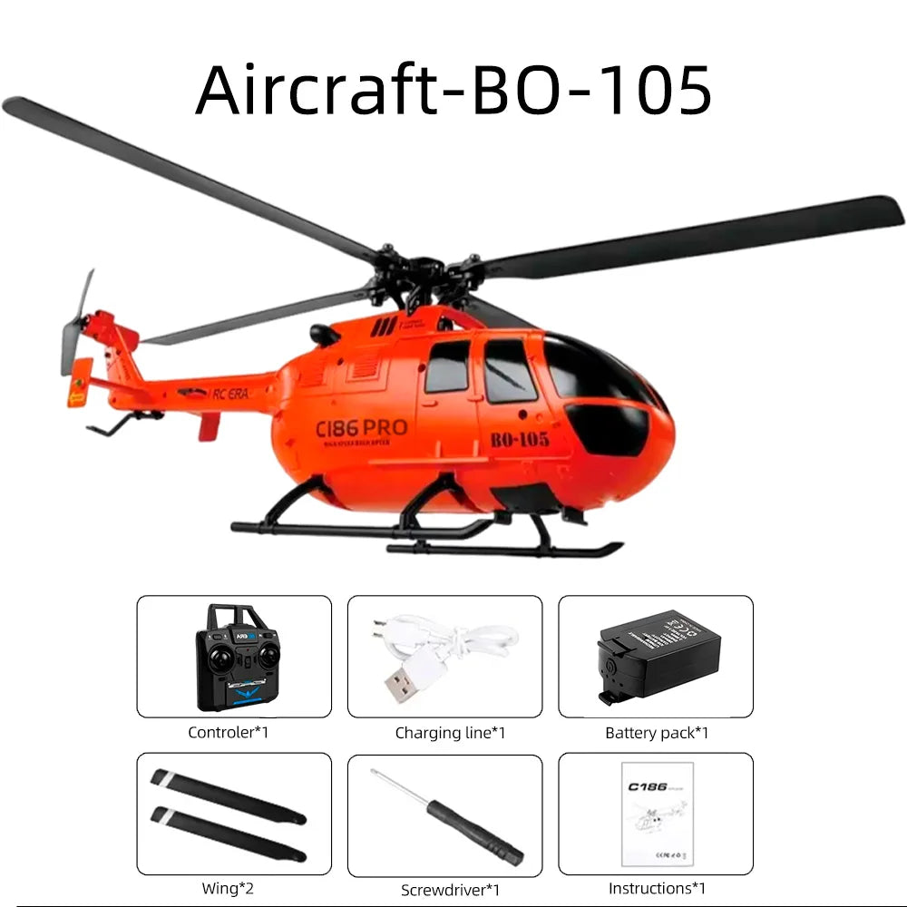 RC ERA BO-105 Helicóptero 1:48 4CH 15min Vuelo C186 Avión RC