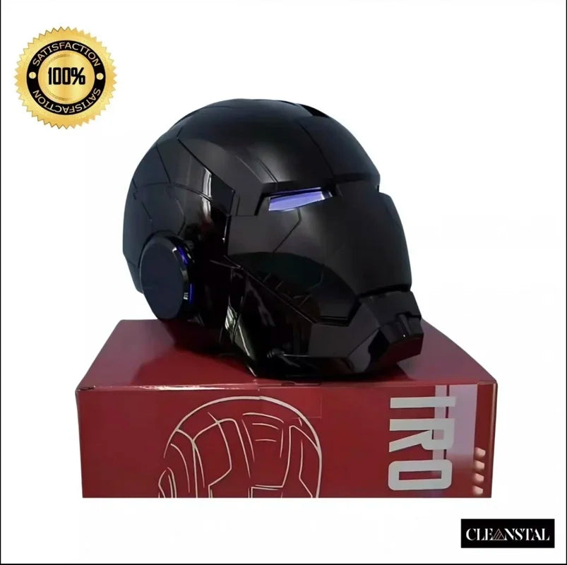 Casco de Iron Man MK5 1:1, activable por voz, deformable, máscara de cosplay, modelo de superhéroe de Marvel, juguete de regalo para niños, fanáticos y coleccionistas