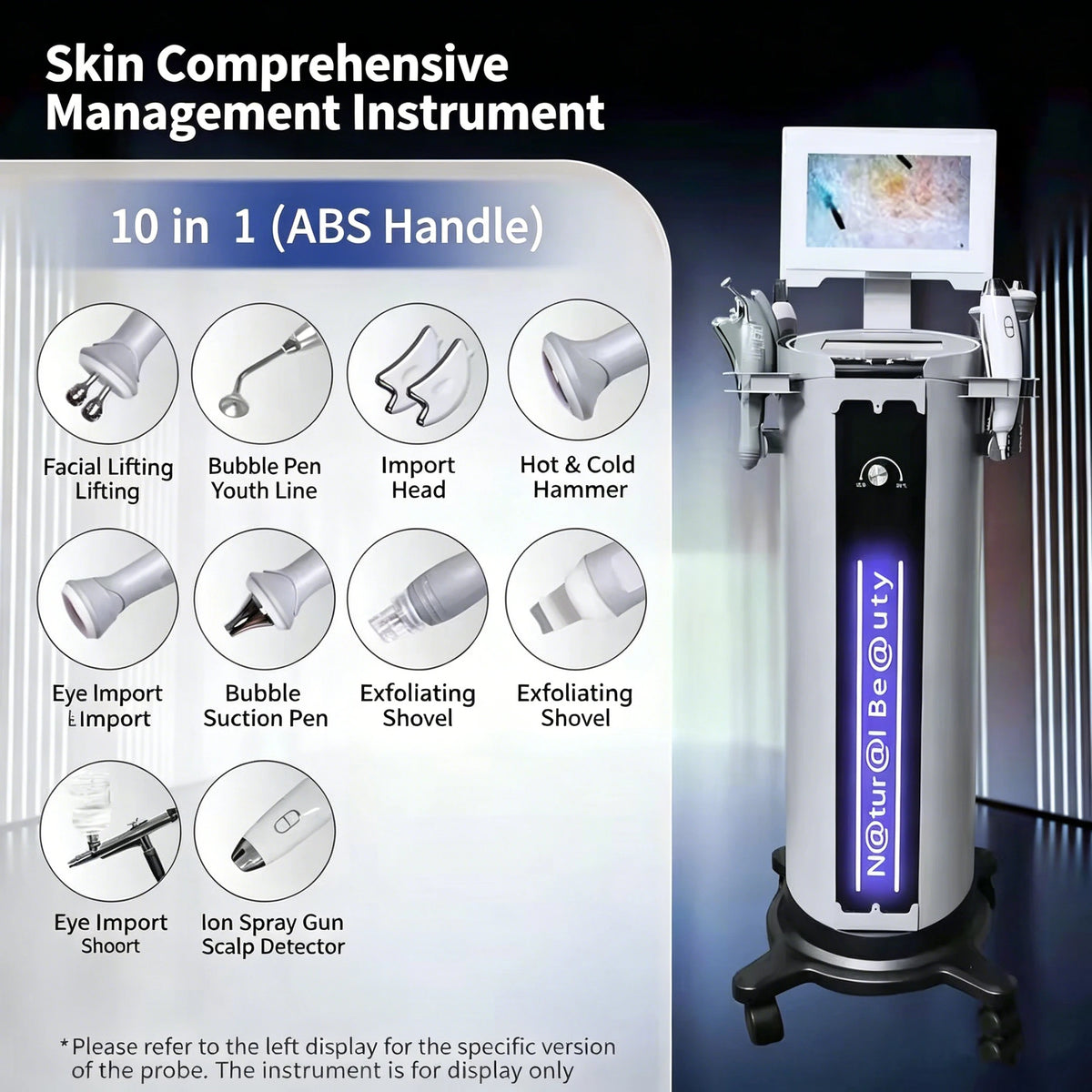 Máquina Multifuncional de Rejuvenecimiento Facial con Agua, Máquina de Cuidado y Limpieza de la Piel, Limpieza Profunda y Blanqueamiento de la Piel, Adecuada para