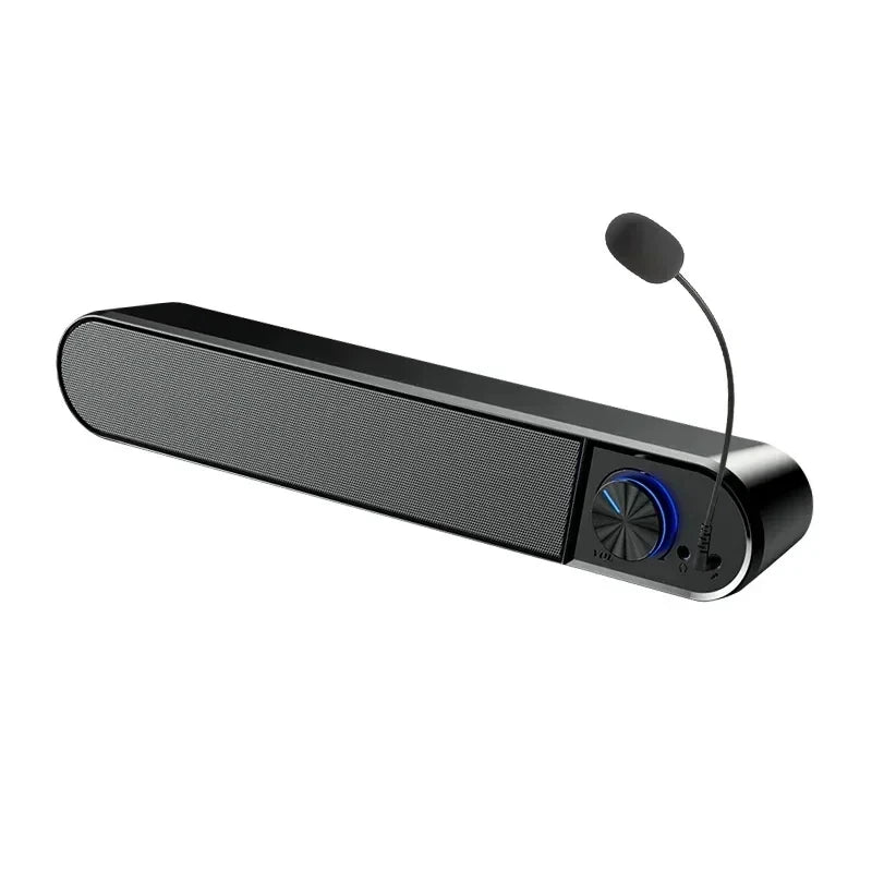 Barra de Sonido 4D Surround Bluetooth 5.0, Subwoofer Estéreo para Cine en Casa, Altavoz Inalámbrico y con Cable para PC, Computadora Portátil, Juegos, Películas