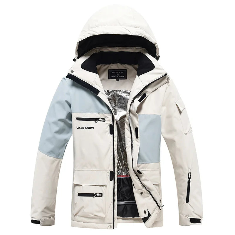 Monos de esquí y Snowboard para hombres y mujeres, traje de esquí térmico impermeable a prueba de viento, conjunto de chaqueta y pantalones de montaña, nuevo, Invierno