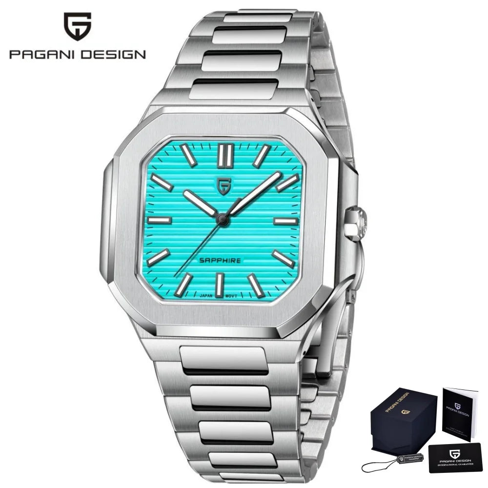 2026 Nuevo Reloj de Cuarzo para Hombre PAGANI DESIGN de Primera Marca, Reloj de Negocios de Lujo con Cristal de Zafiro con Revestimiento AR, Reloj Luminoso con Movimiento Japonés VH31