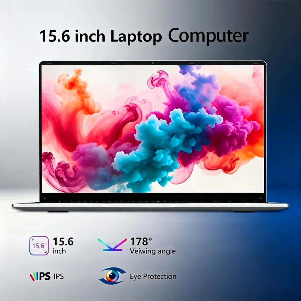 Nueva Laptop de 15.6 Pulgadas, Intel Core I9-9880HK, 32 GB de RAM, 2 TB SSD, Ultra Delgada, para Juegos, 1920*1080, Windows 11, Oficina, Estudio, Uso Doméstico
