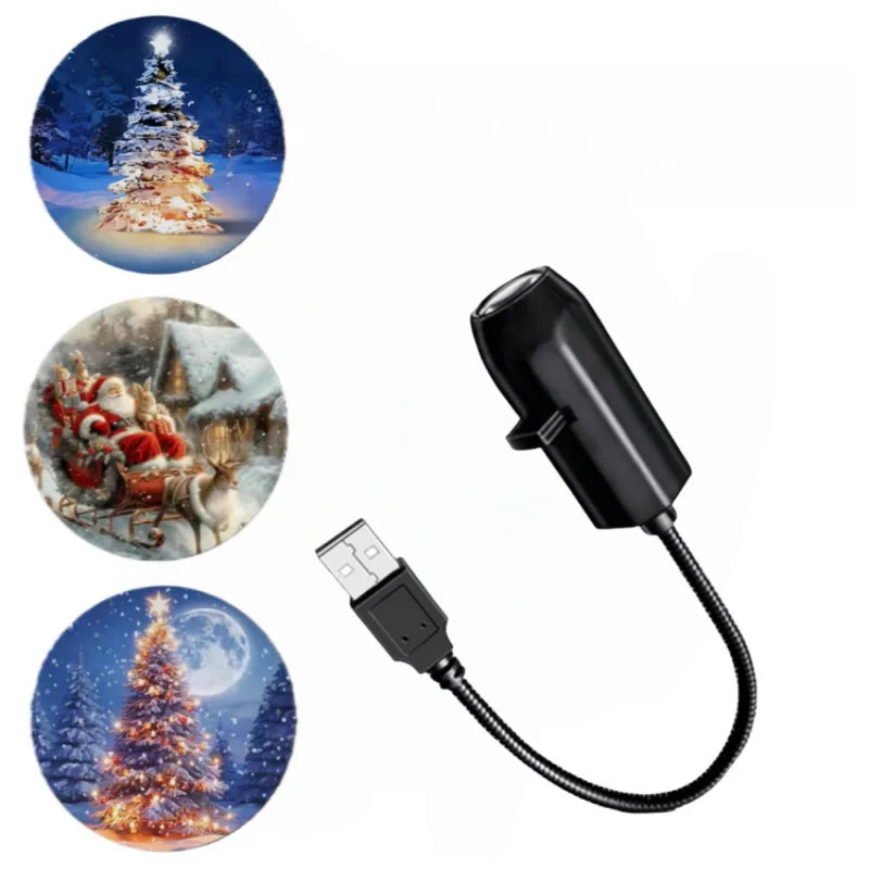 Lámpara de proyección LED USB para Halloween, 3/6 piezas, luz con patrones de fantasma y esqueleto, luz nocturna, luz de ambiente navideño, decoración festiva