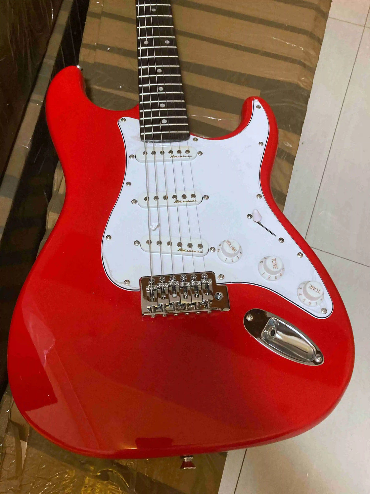 ASCSend tomorrow Guitarra eléctrica con cuerpo personalizado de caoba y diapasón de arce ASA003