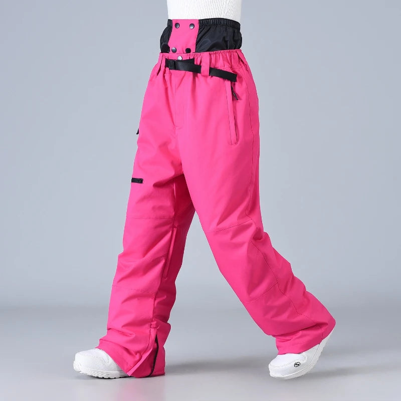2025 esquí snowboard mujeres hombres pantalones Unisex impermeable a prueba de viento nieve cálida térmica senderismo deportes de invierno actividades al aire libre