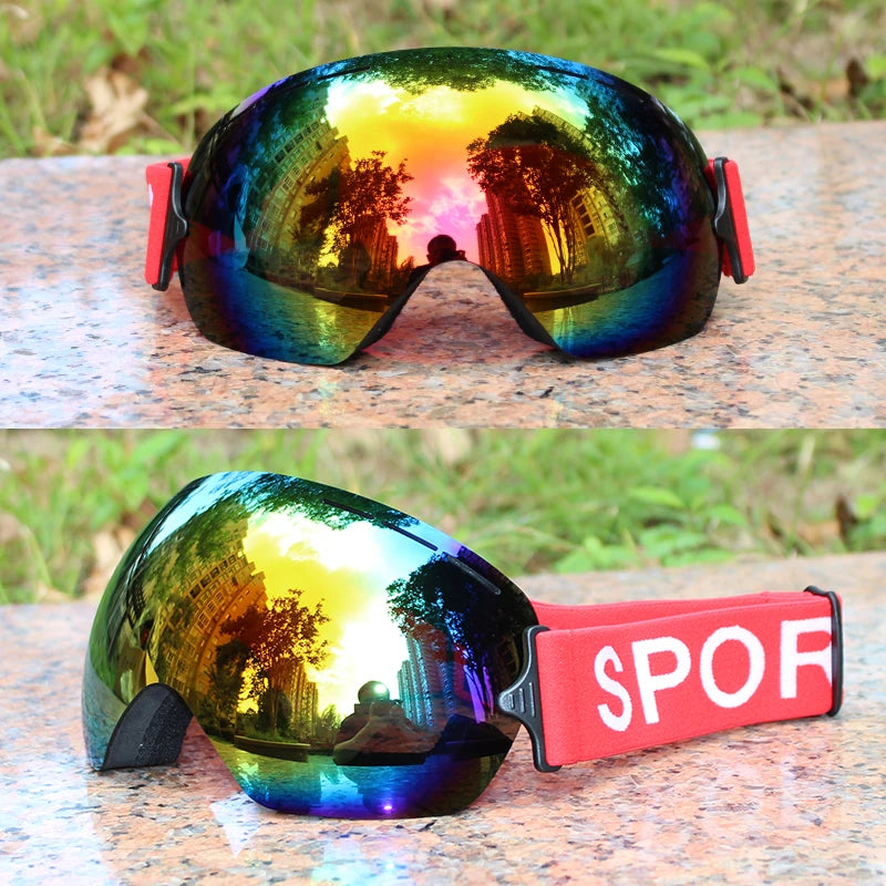 Gafas de esquí profesionales LIGERAS para hombre, UV400, gafas de esquí y snowboard antivaho para adultos, gafas de invierno ultraligeras para mujer.