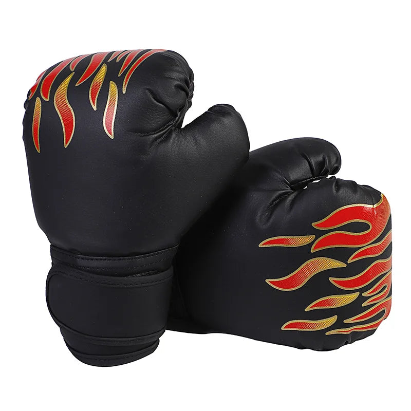 1 Par de Guantes de Boxeo de Cuero para Niños, Guantes de Entrenamiento de Boxeo, Guantes de Gimnasio para Niños, Protector de Manos