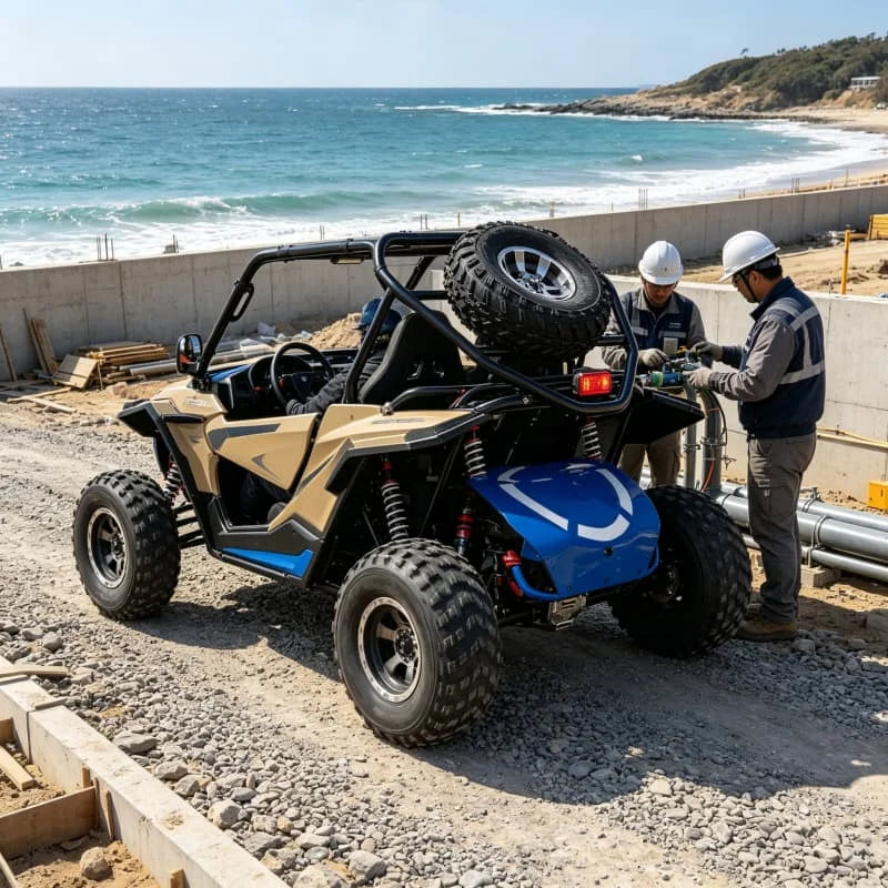 Buggy Todoterreno de Alto Rendimiento 4x4 ATV Quad con Suspensión Reforzada para Carreras Extremas en Dunas de Arena, Personalizado