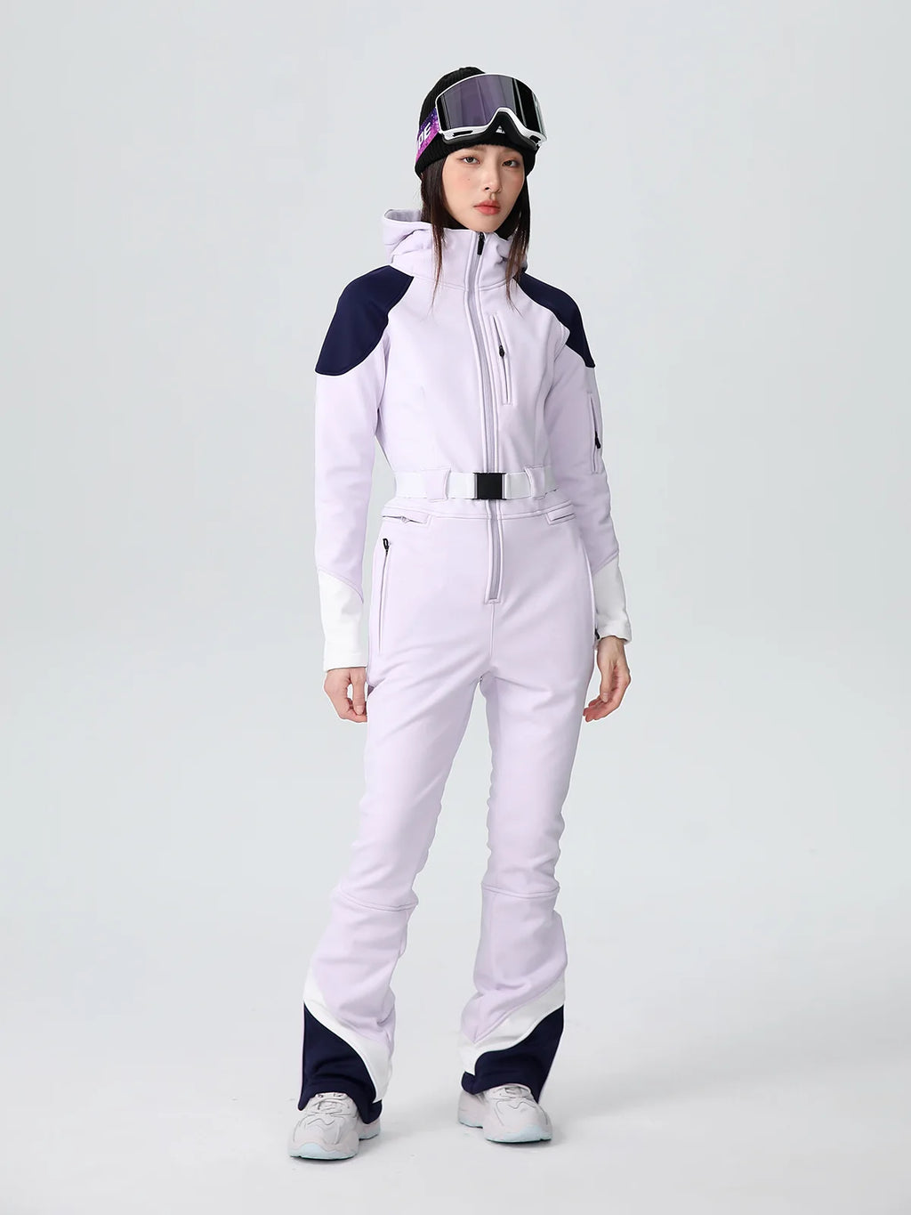 SEARIPE-mono de esquí cálido de alta elasticidad para mujer, traje de Snowboard impermeable y transpirable, conjunto ajustado relleno de plumón para invierno