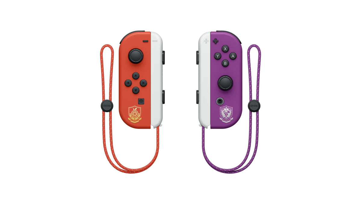 Consola Nintendo Switch (Modelo OLED) Edición Pokémon Karmesin y Purpur, SIN juegos incluidos, pantalla OLED de 7 pulgadas, Joy-Con