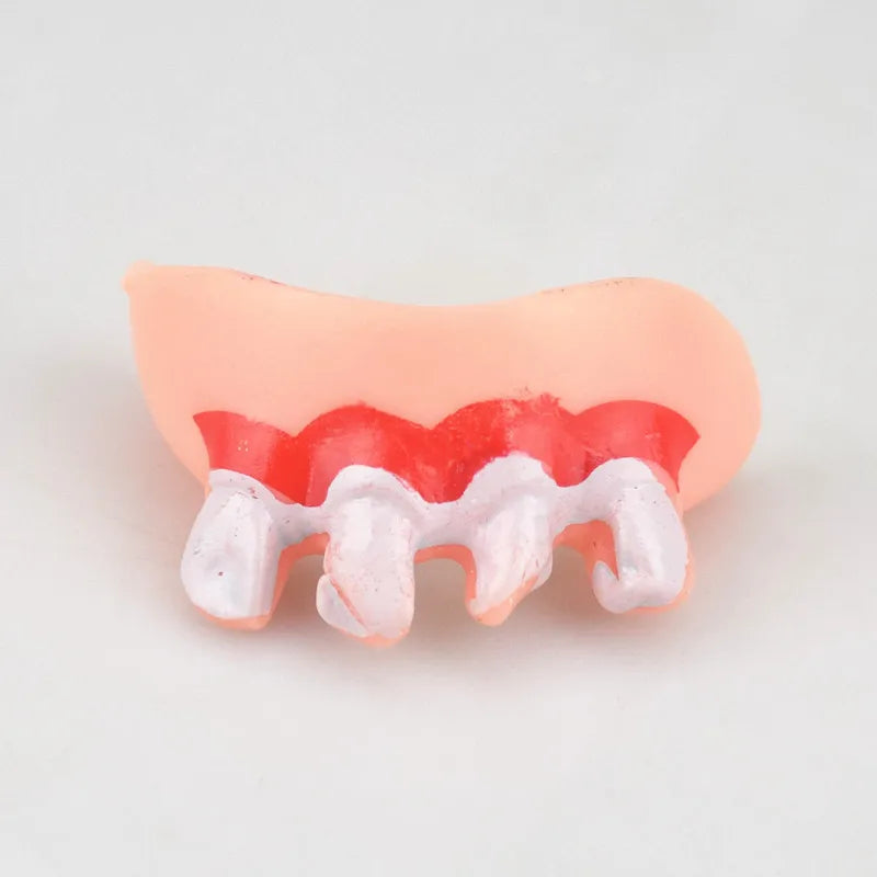 Dientes postizos para perros, dentaduras postizas divertidas, suministros de decoración para mascotas, Cosplay de Halloween, juguetes para humanos y vampiros, dentaduras postizas divertidas y difíciles