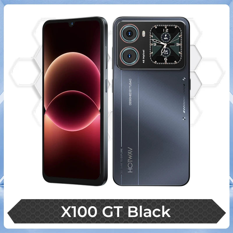 [Envíos desde Alemania] Smartphone HOTWAV X100 GT 6.9'' 120Hz 48MP 20W Teléfono Móvil Android 16 8GB 256GB Emisor IR Celular