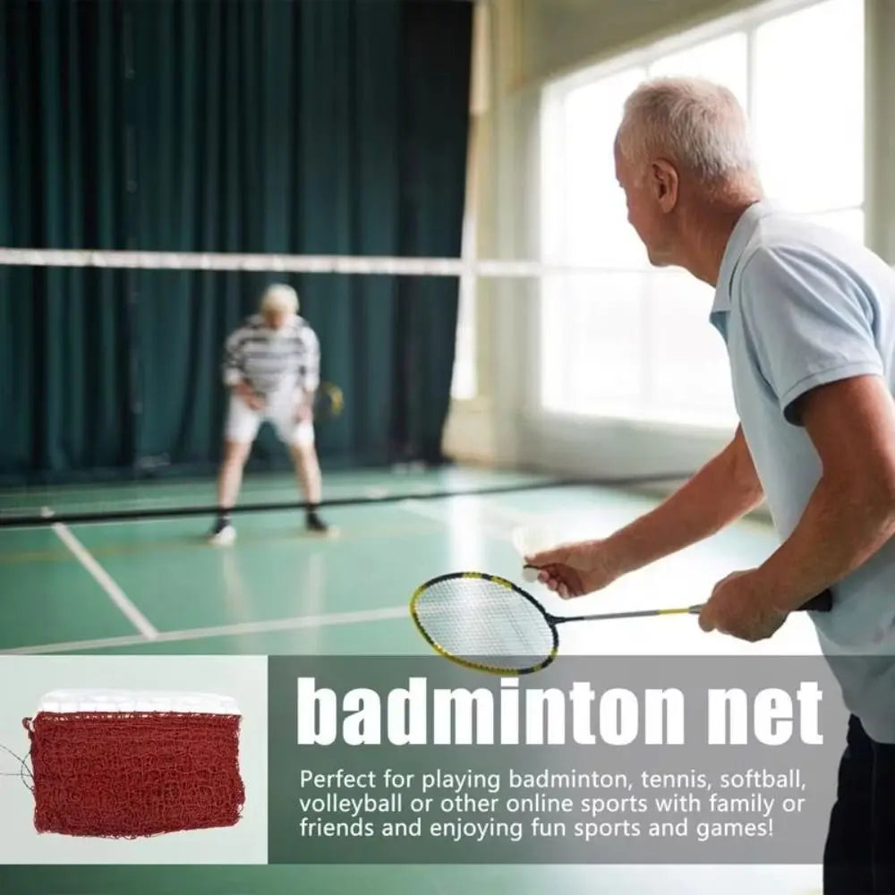 Red de bádminton estándar de repuesto, red de tenis de fácil instalación, red de voleibol plegable para práctica deportiva, entretenimiento, competición