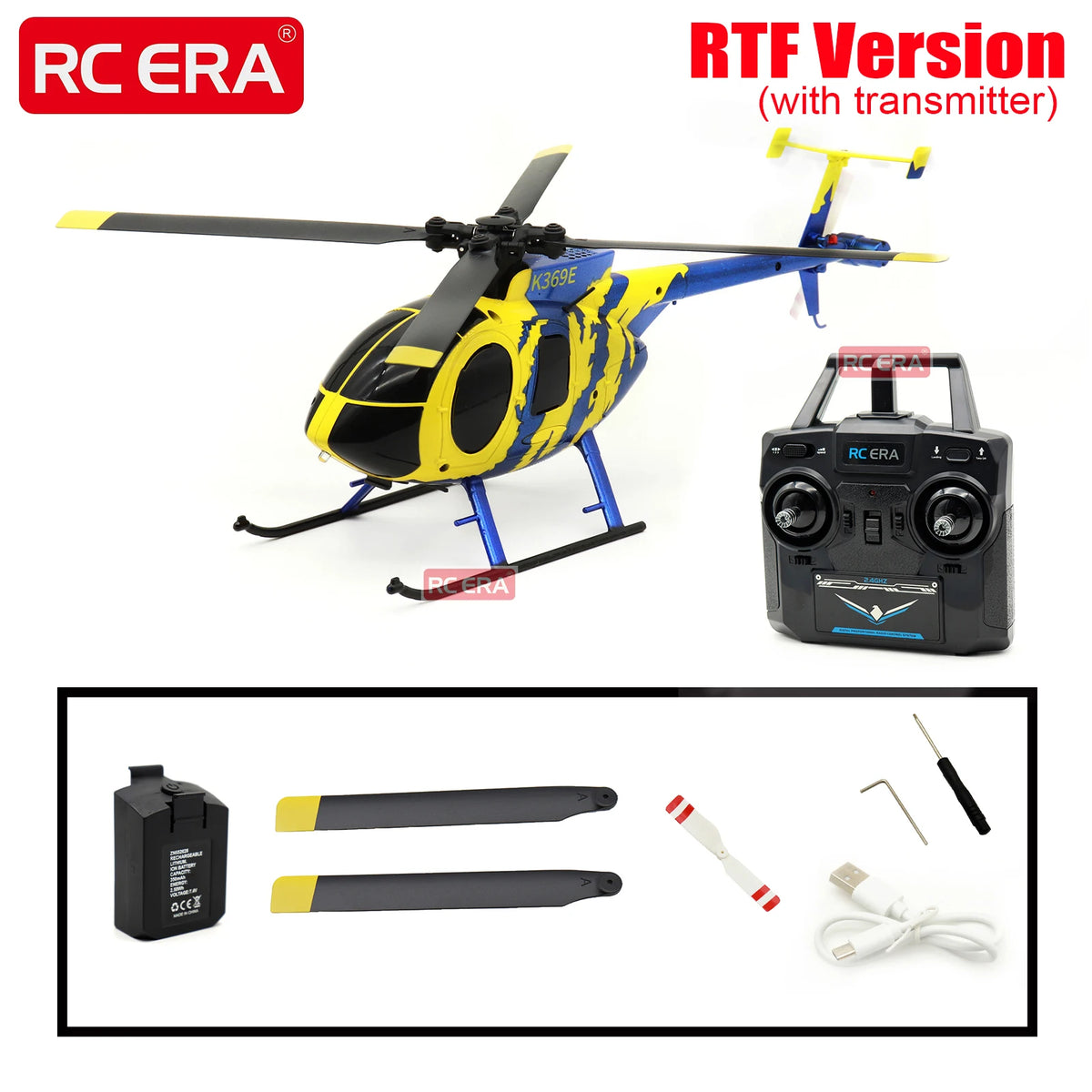 RC ERA C184 Mini MD500 con Sensor de flujo óptico escala Micro helicópteros RC para adultos principiantes Control remoto Hobby juguetes regalo