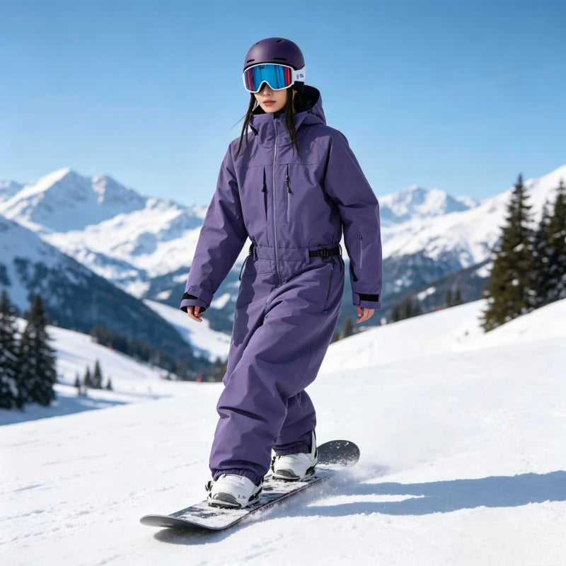 Nuevo Traje de Esquí Impermeable y Cortavientos de 3L, Mono Aislante para Hombre y Mujer, Traje de Snowboard Holgado y Cálido para Deportes al Aire Libre, Traje de Nieve para Invierno