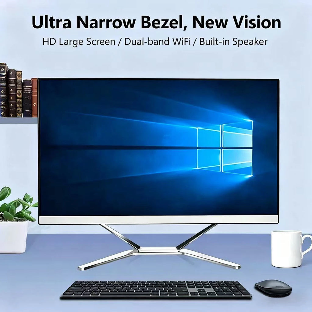 PC todo en uno de 24 pulgadas para oficina, sistema Win10, CPU Core i7, 16 GB de RAM, SSD de 1 TB, RAM DDR3/DDR4, pantalla táctil, escritorio AIO SSD HDD.