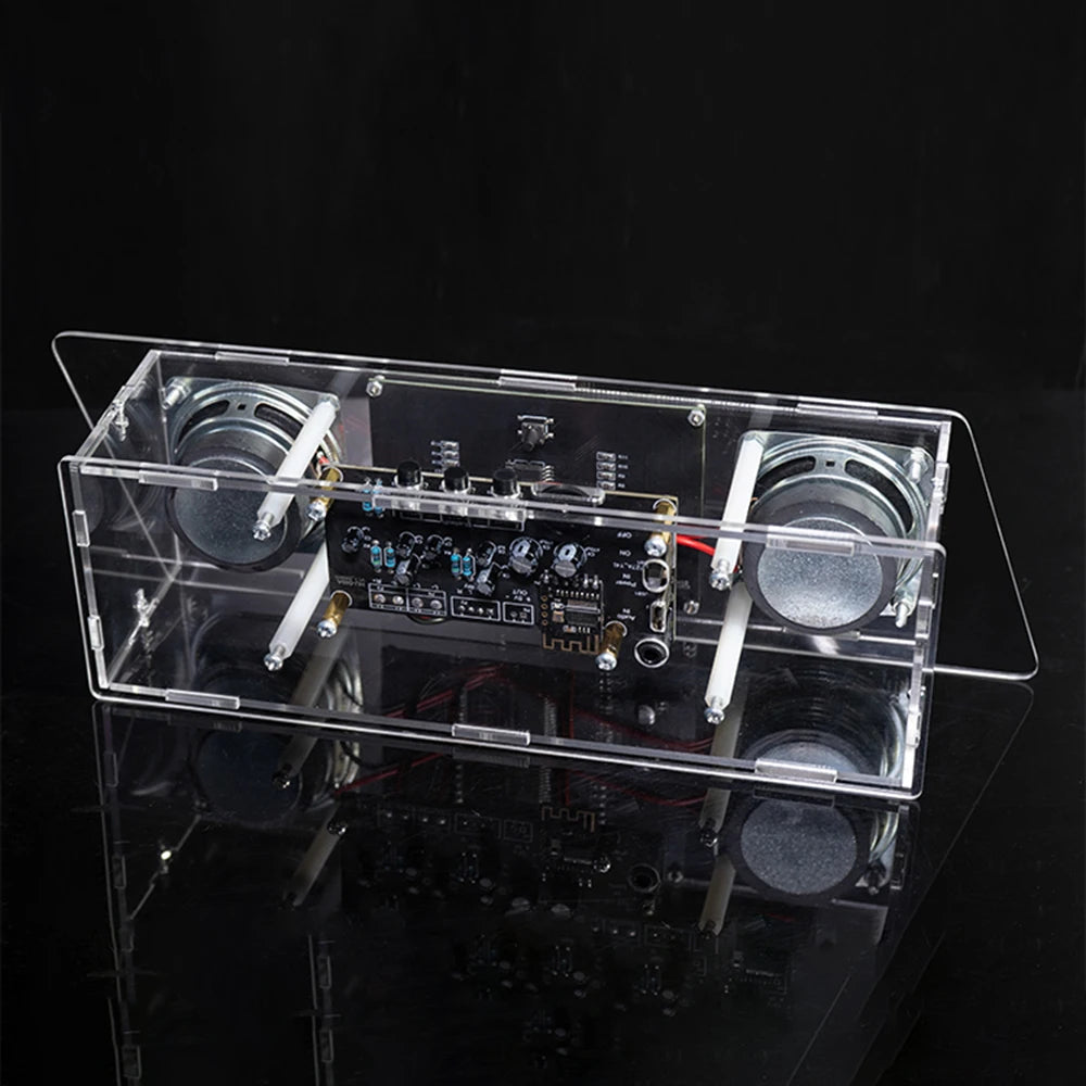 Bluetooth Speaker Kit DIY LED Music Spectrum Rhythm Light Bluetooth speaker LED Electronic Soldering Project Electronic Kit